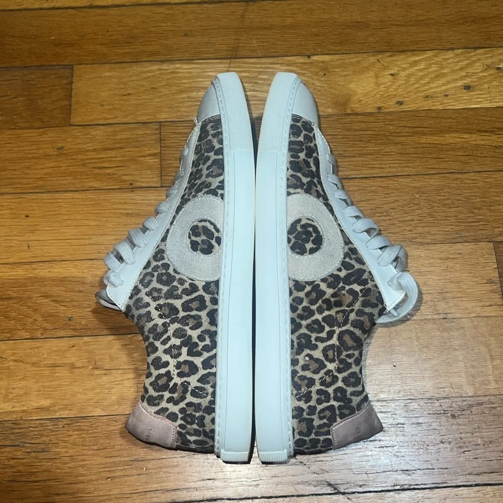 Oliver Cabell Women’s Low 1 Leather Sneakers in Leopard, size 37